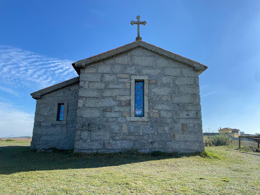 Church building on the Camino de Santiago thru hiking trail. 