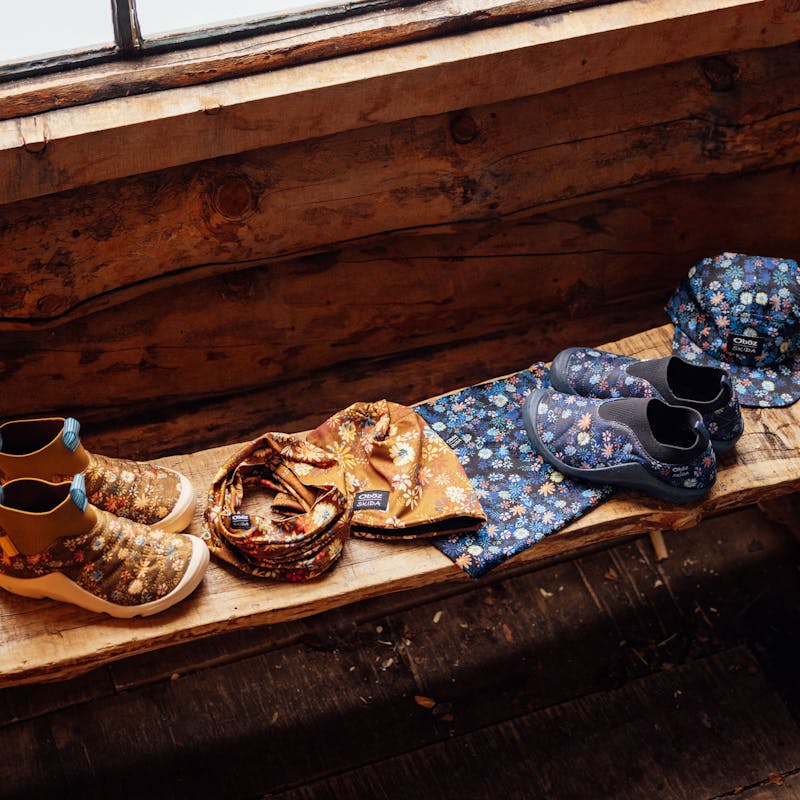 Hats, buffs, and Whakatā Puffy's from the Oboz and Skida collab