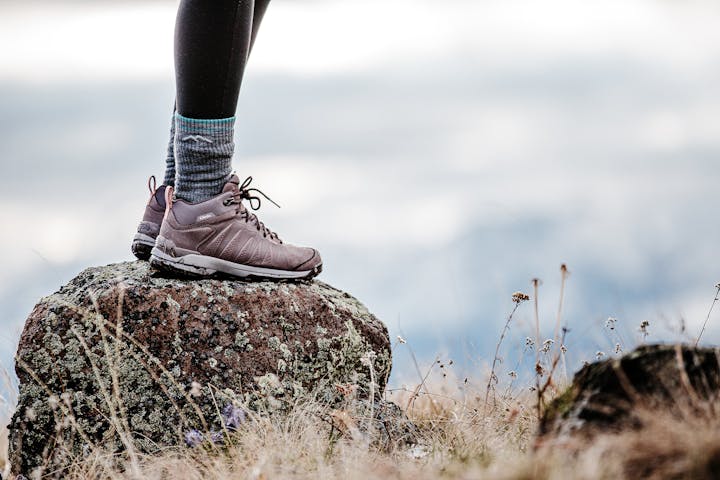 Hiking in the Women's Oboz Syped Mid boot.