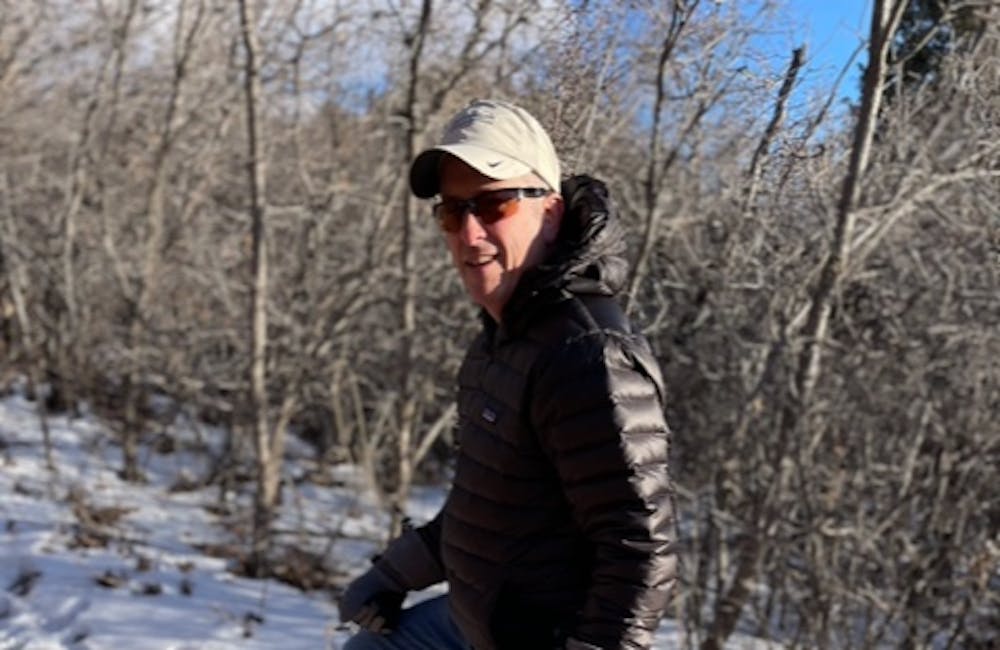 Oboz Local Hero, Dan Cavaliere, on a recent trail work day.