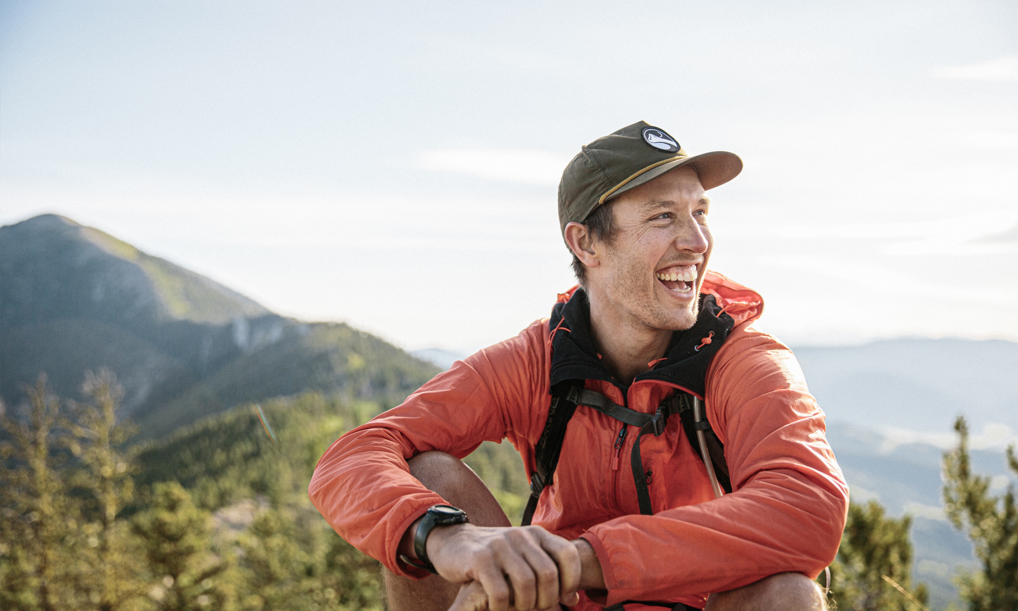 Robin Hill showing a big smile on trail on a local trail.