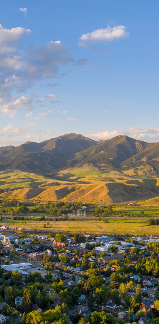 Gorgeous evening in sunny Bozeman, Montana.