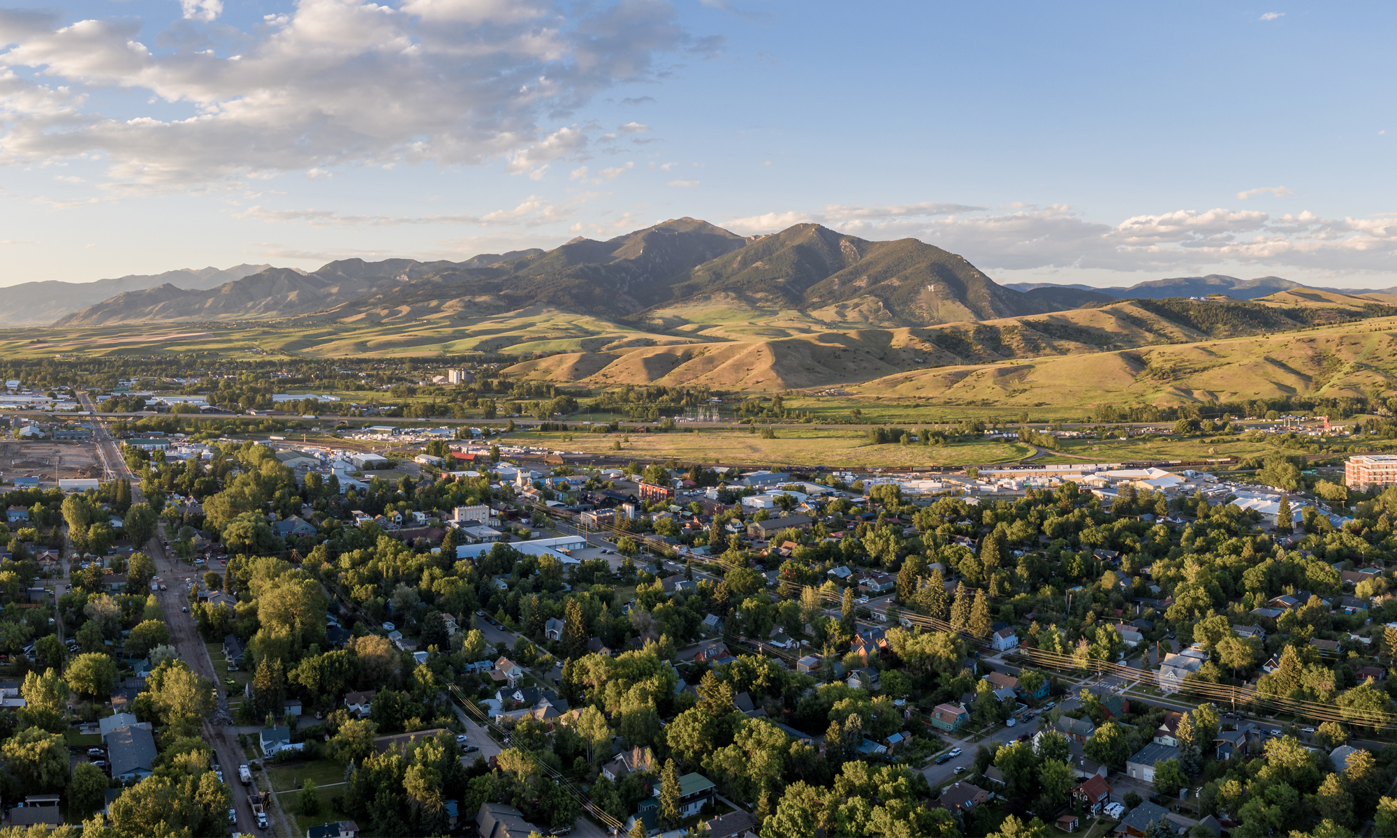 Panoramic view of Bozeman, MT