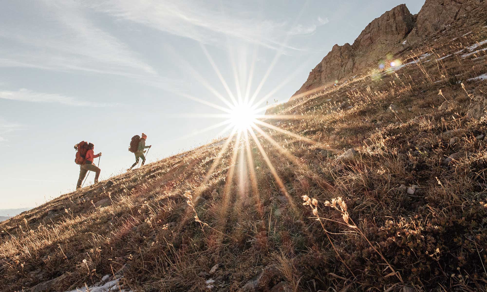 Hiking in the Oboz Bridger boot.