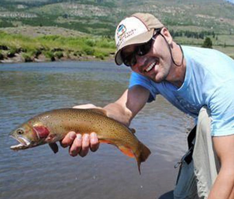 Josh Wise caught a fish