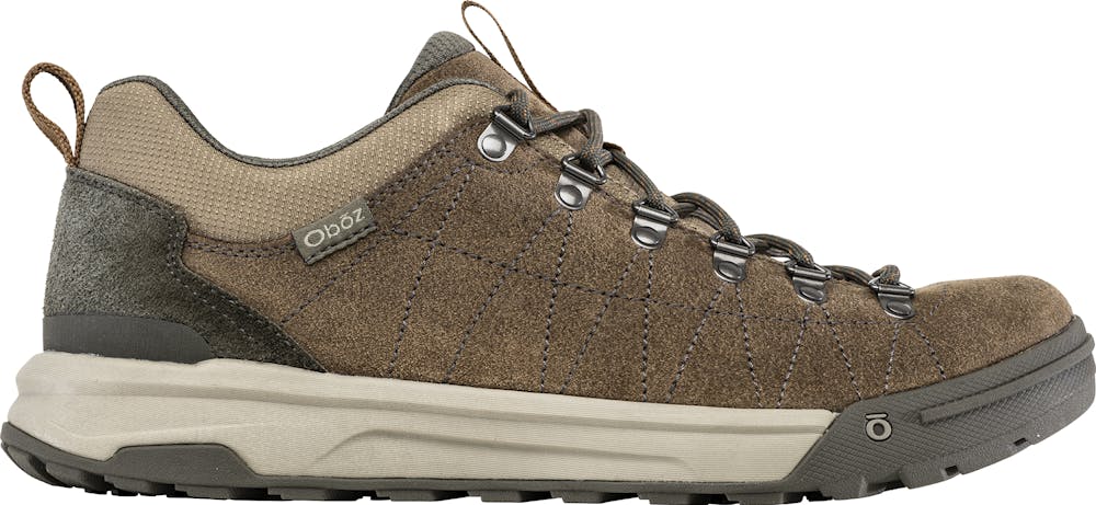 Mens Oboz Beall Low Suede Casual Shoe in Faded Bark