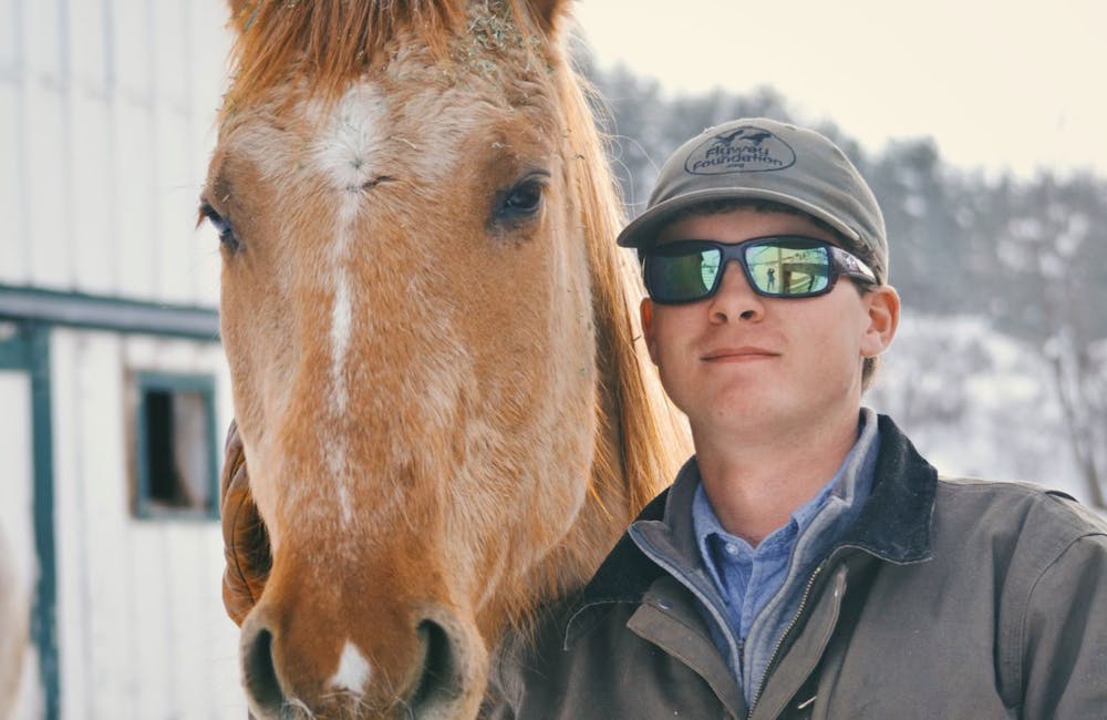 Trailblazer David Gabrielli with his horse