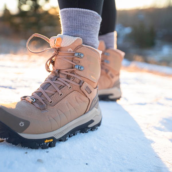 Oboz Footwear Women's Bangtail Insulated Winter Boot in snow.