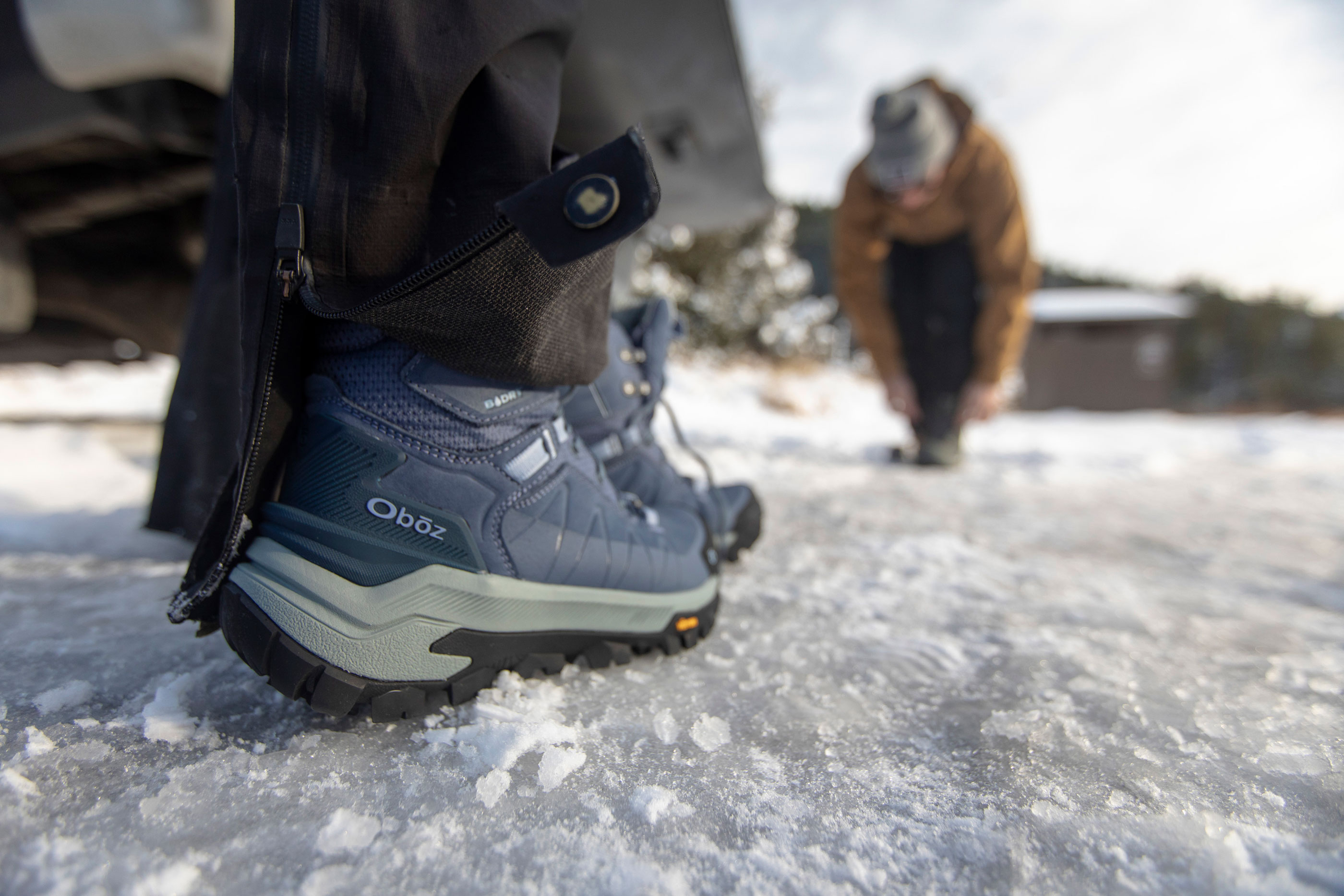 Oboz Footwear Women's Bangtail Insulated Winter Boot in snow.