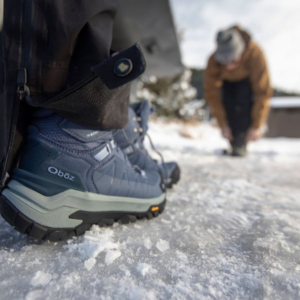 Oboz Footwear Women's Bangtail Insulated Winter Boot in snow.