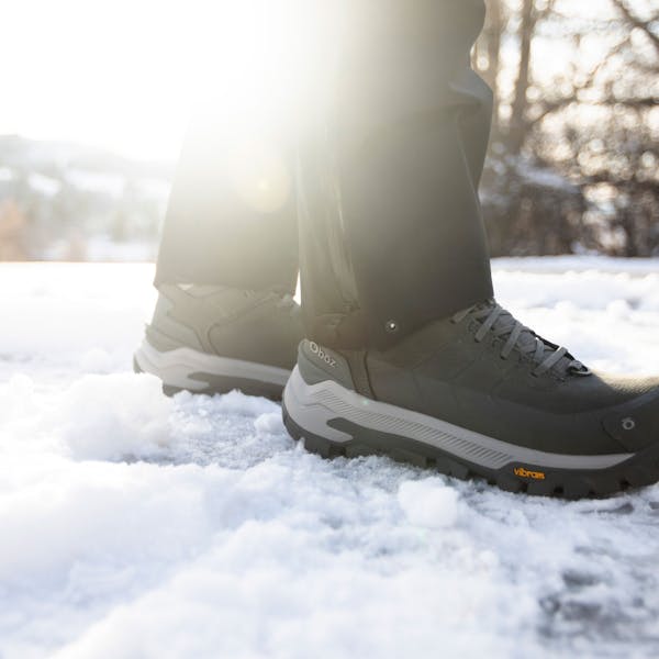 Oboz Footwear Men's Bangtail Insulated Winter Boot in snow.