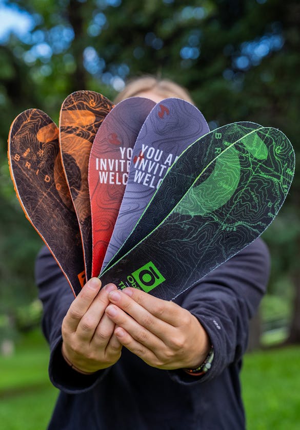 Oboz Footwear Trail replacement insole collection.
