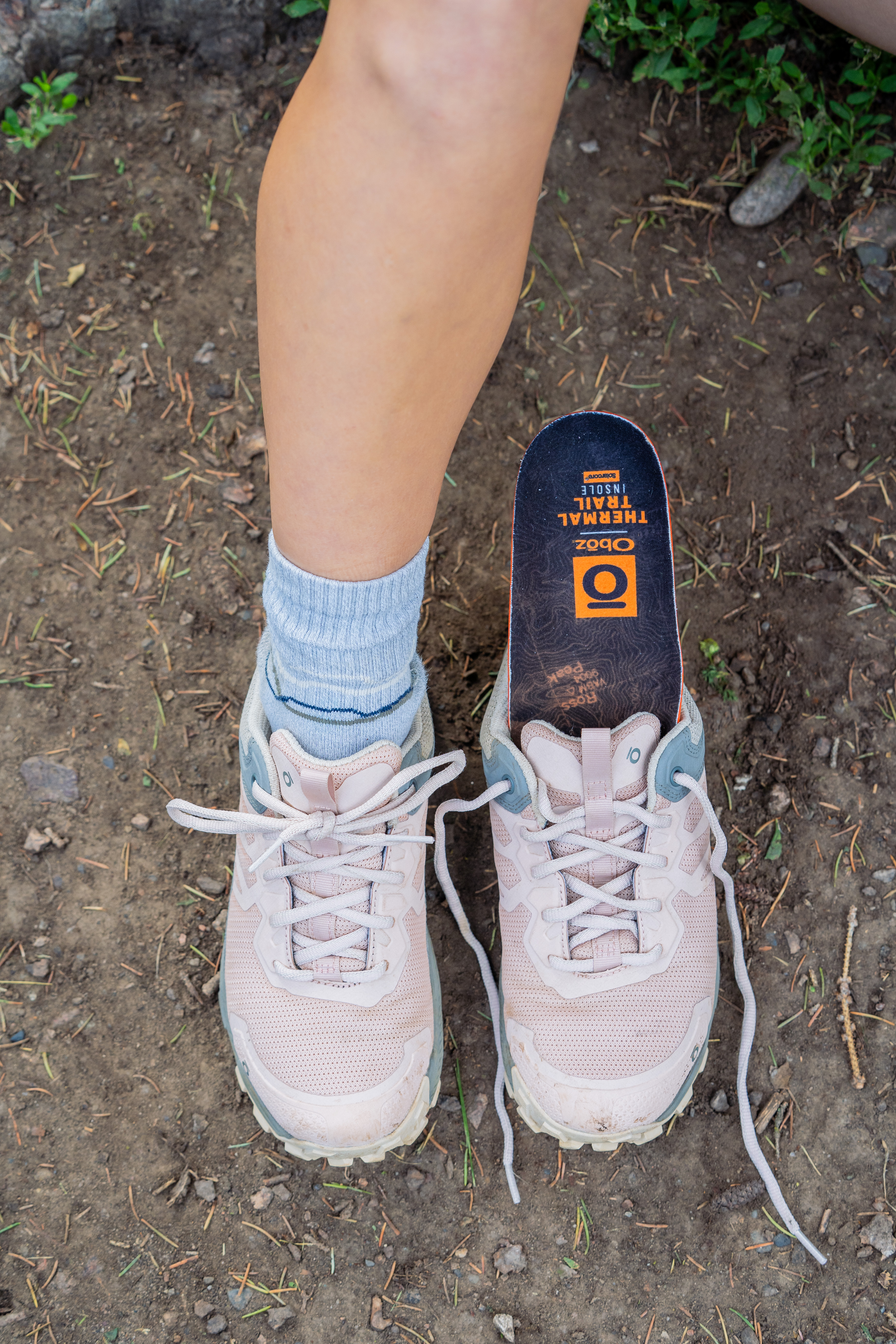 Oboz Thermal Trail insole in Oboz Katabatic low hiking shoe.