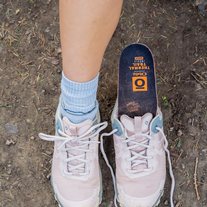 Oboz Thermal Trail insole in Oboz Katabatic low hiking shoe.