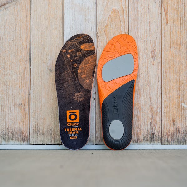 Oboz Thermal Trail insole featuring solarcore.