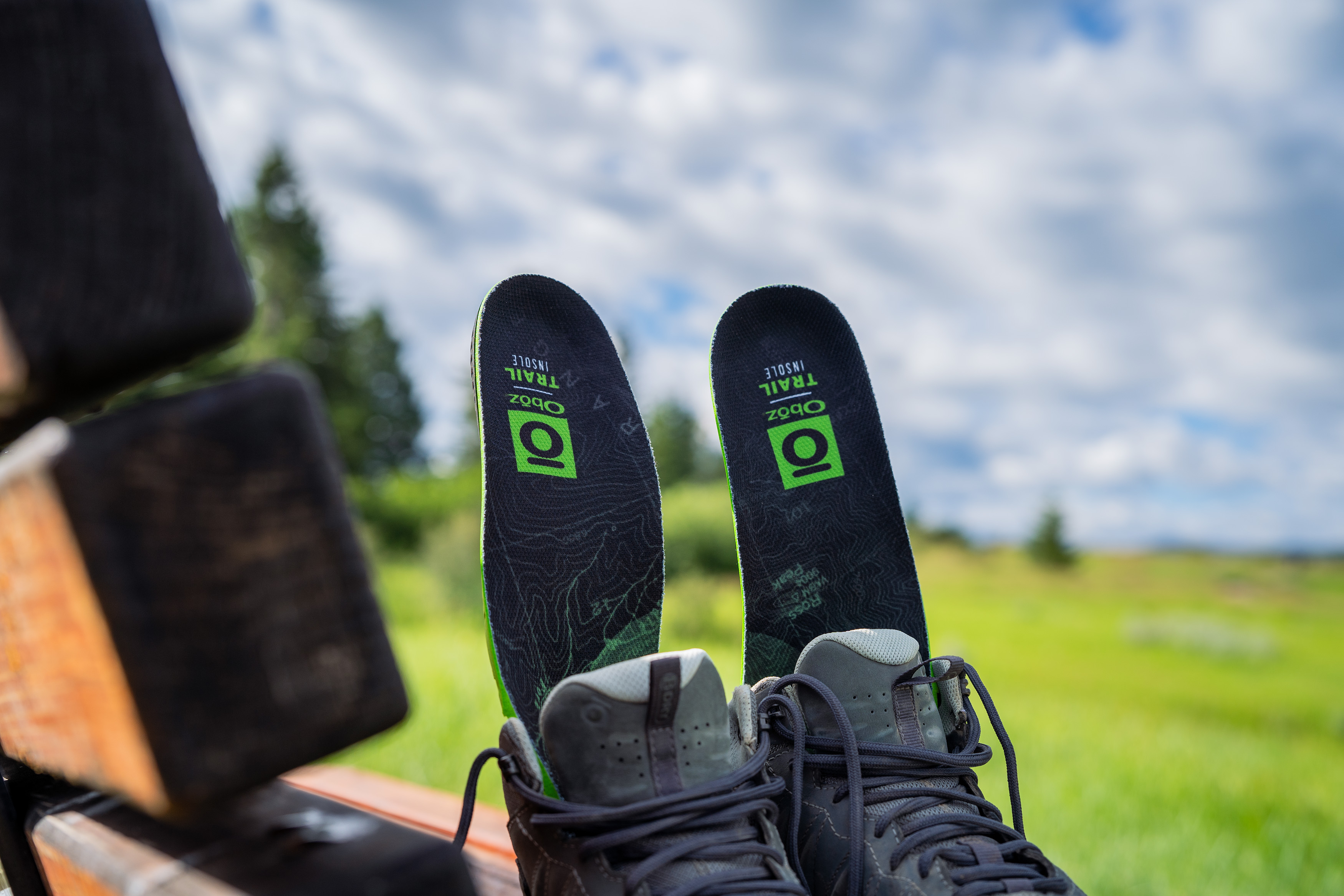 Oboz Trail insole in Oboz Sypes mid hiking shoe.