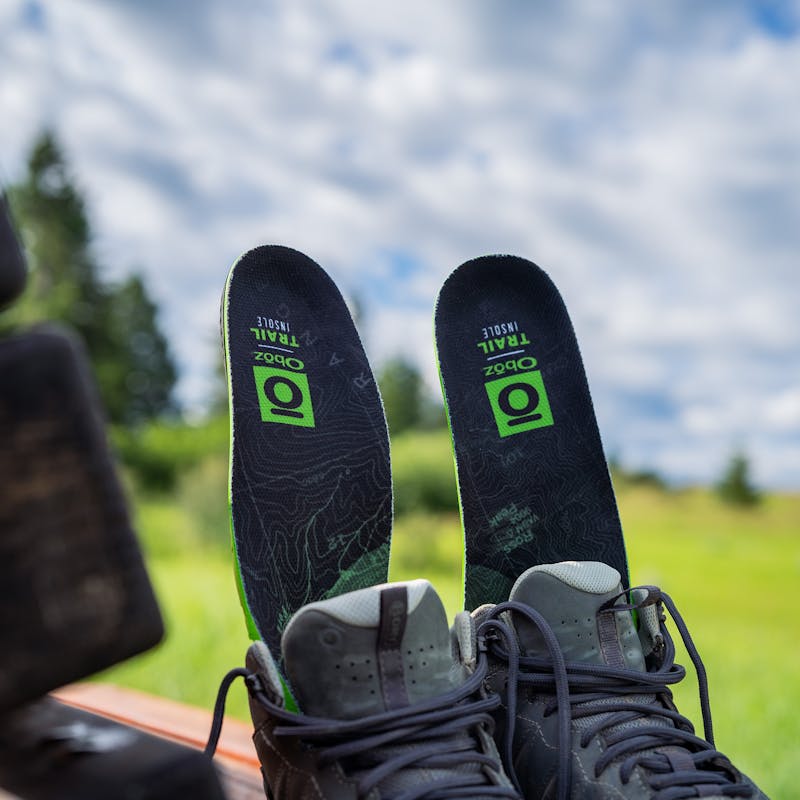 Oboz Trail insole in Oboz Sypes mid hiking shoe.