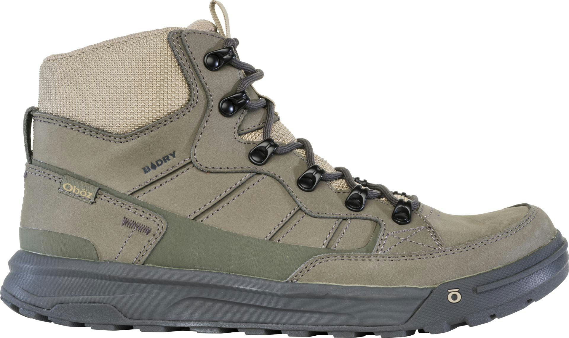 Oboz Men's Burke Mid Olive Branch casual shoes.