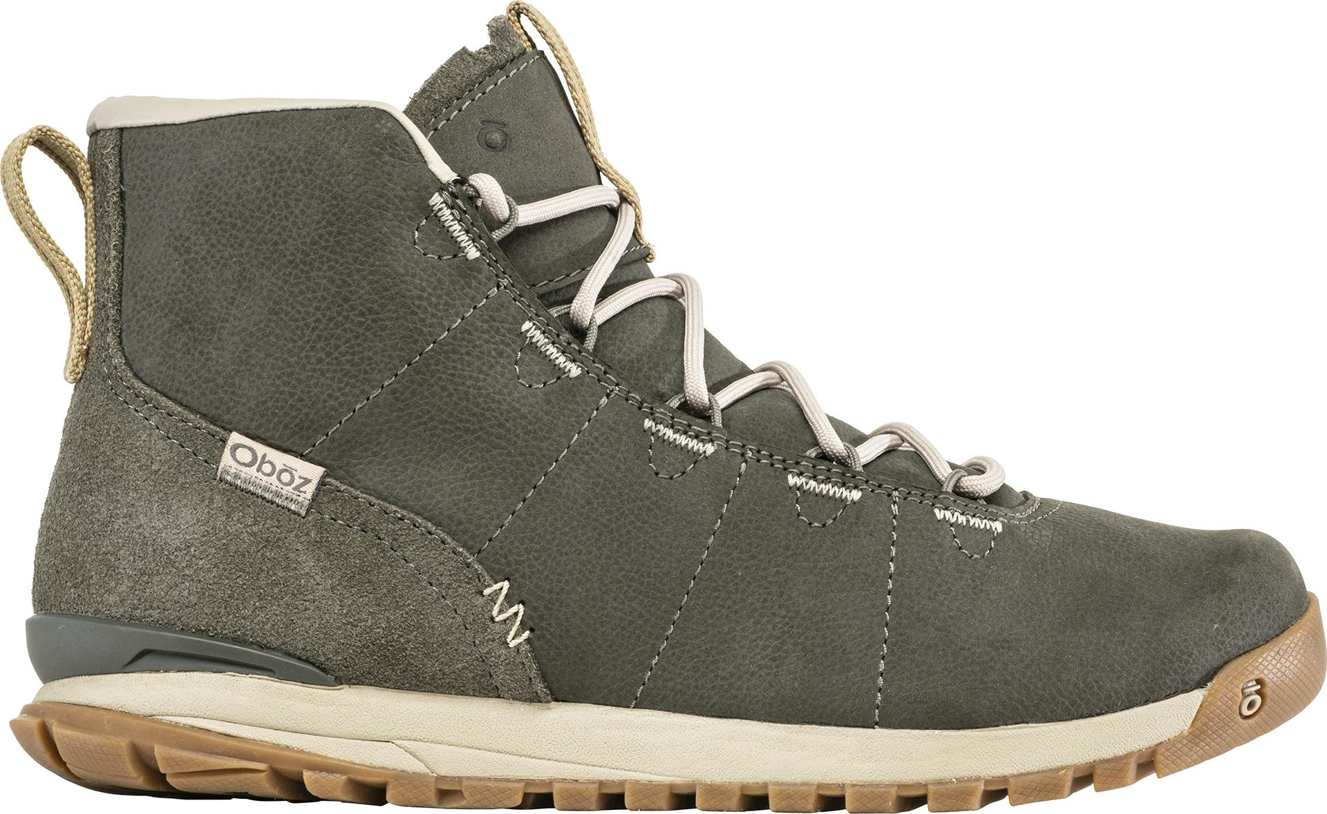 Oboz Women's Hazel Mid Olive Branch casual shoes.