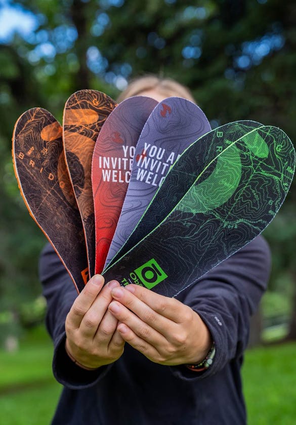 Oboz Footwear Trail replacement insole collection.