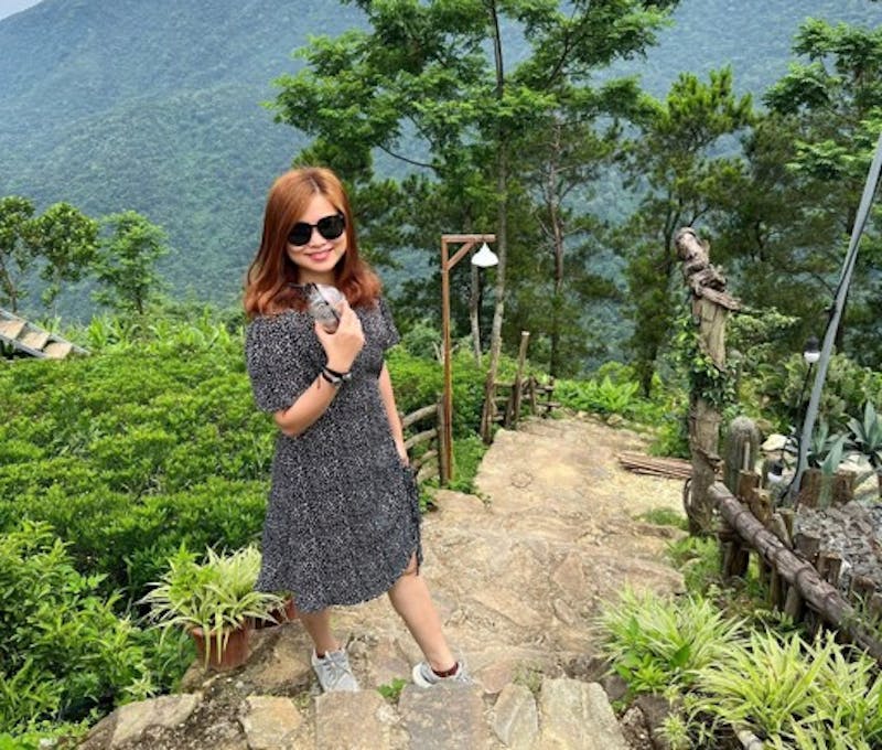 Oboz Footwear employee Anna in Vietnam.