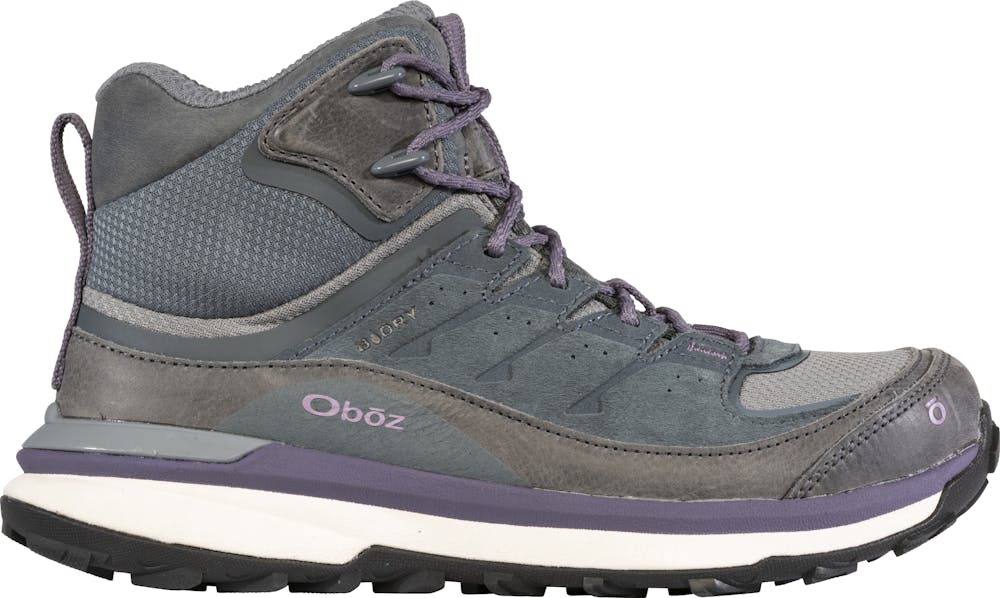 Women's Hyalite Mid B-Dry Slate hiking shoe.