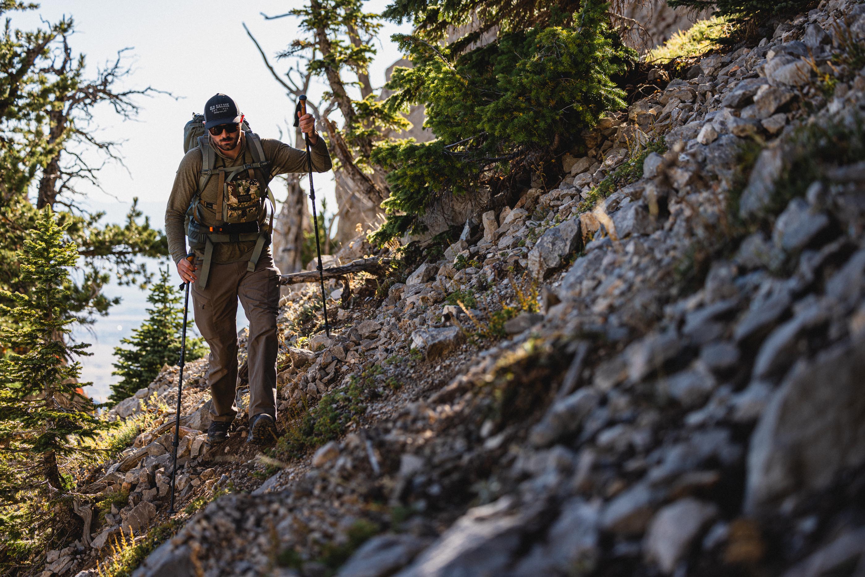 Backpacking in the Oboz Bridger Peak hiking boots.