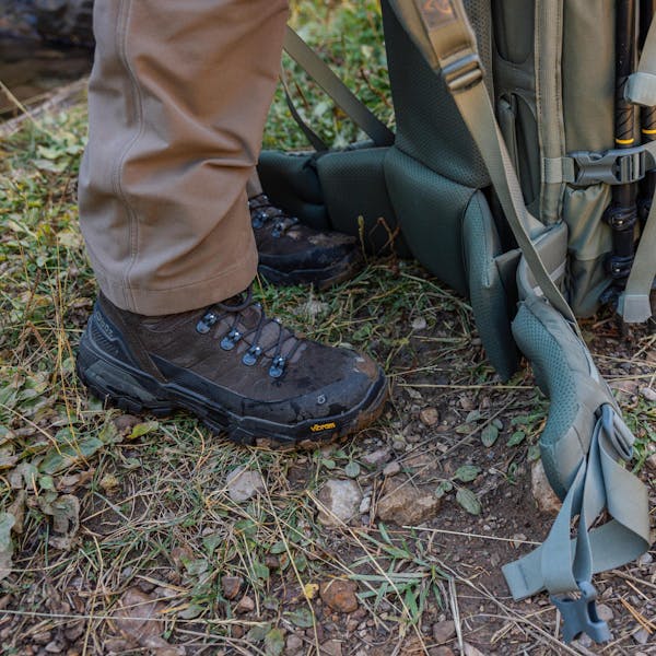 Backpacking in the Oboz Bridger Peak hiking boots.