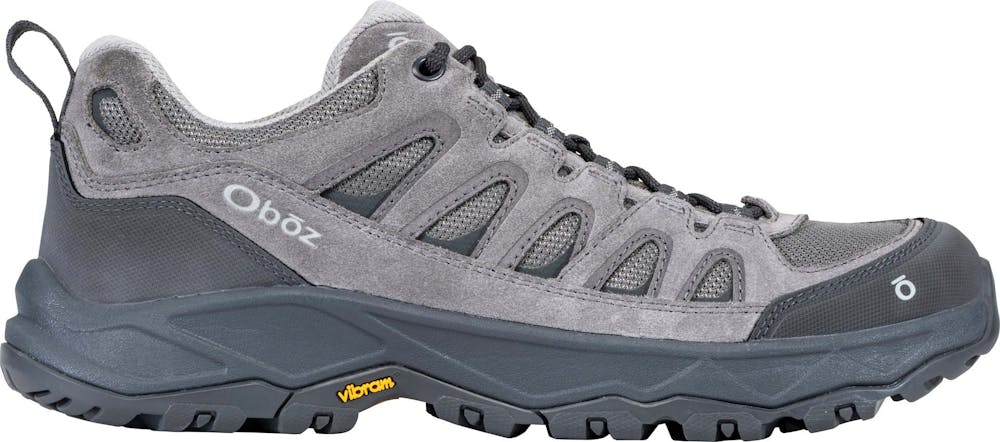Men's Oboz Sawtooth Ascent Low Hazy Gray hiking shoe.
