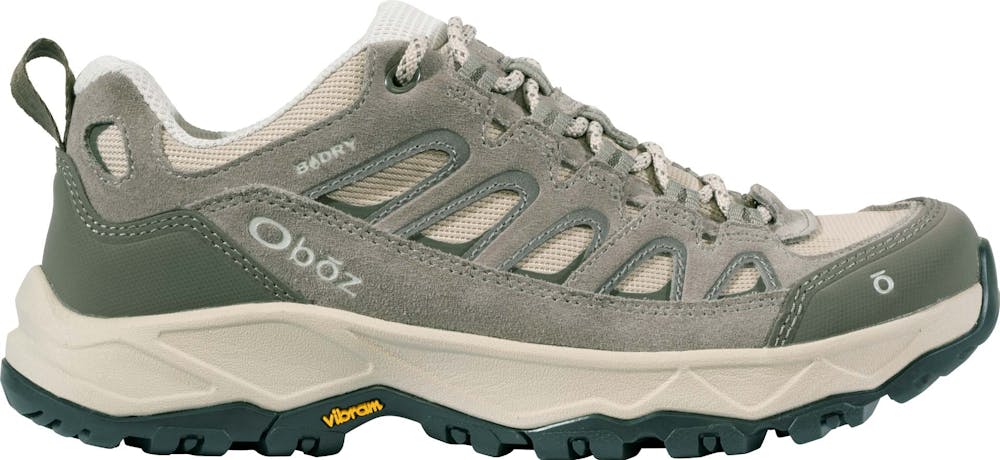 Women's Oboz Sawtooth Ascent Low B-Dry Charcoal hiking shoe.