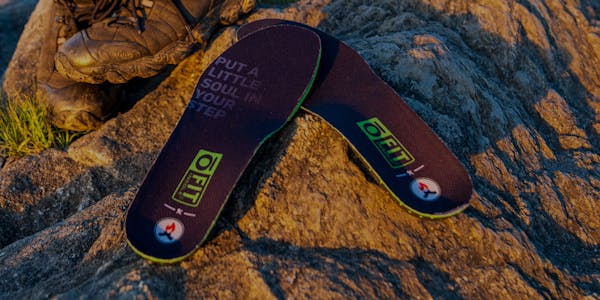 Oboz Black Folks Camp Too shoe insole.