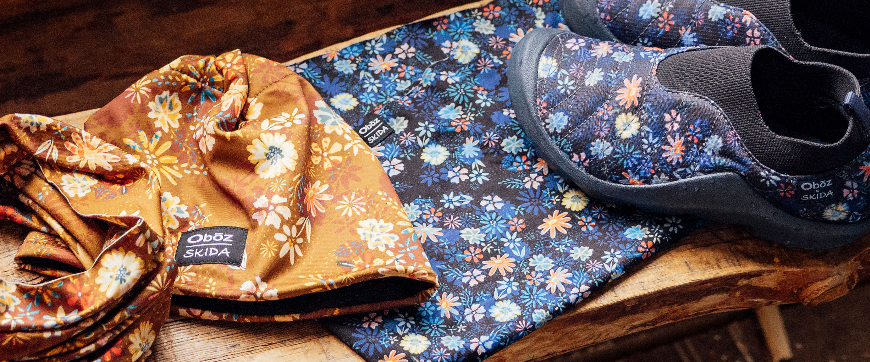 The Oboz and Skida collab patterns