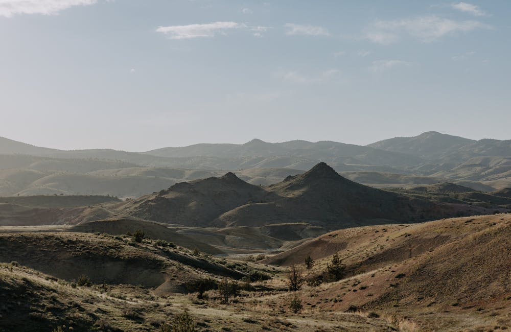 Mountain and hill views from Painted Hills area