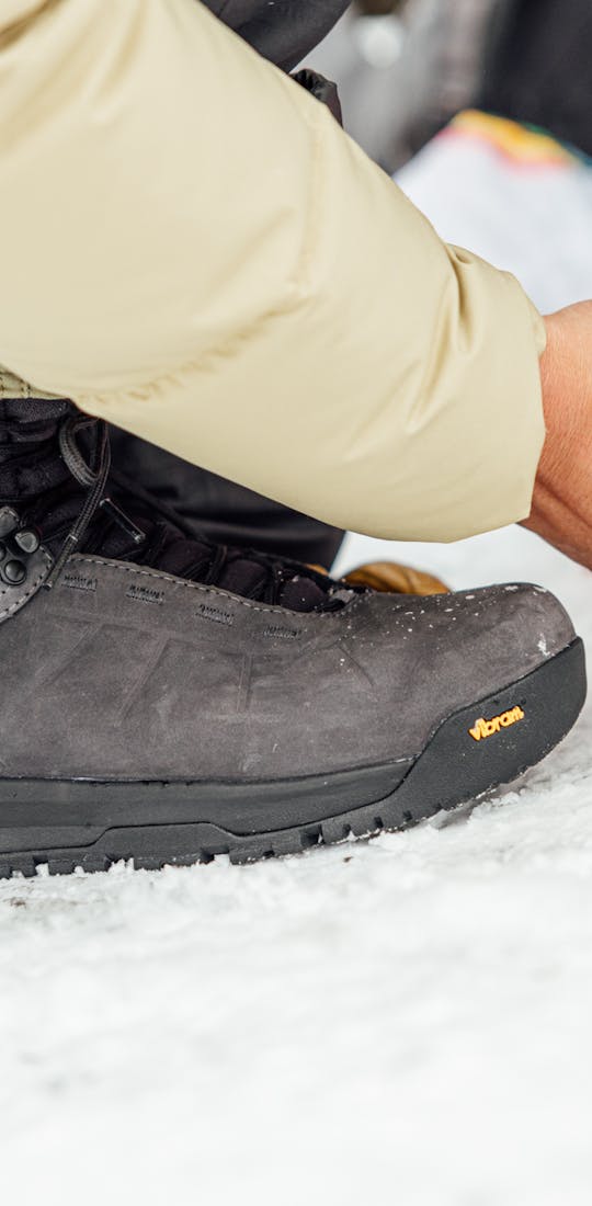 Andesite in the snow