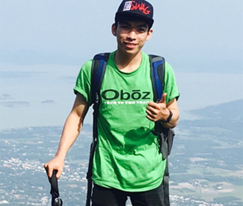 Zent enjoying a nice hike