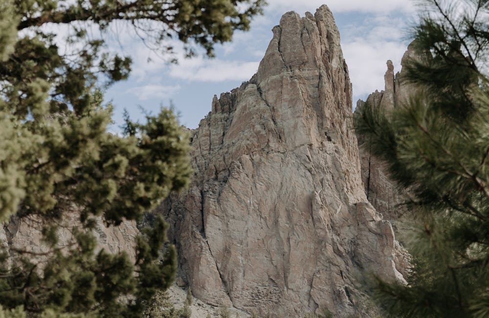 Rock formation views from a trail