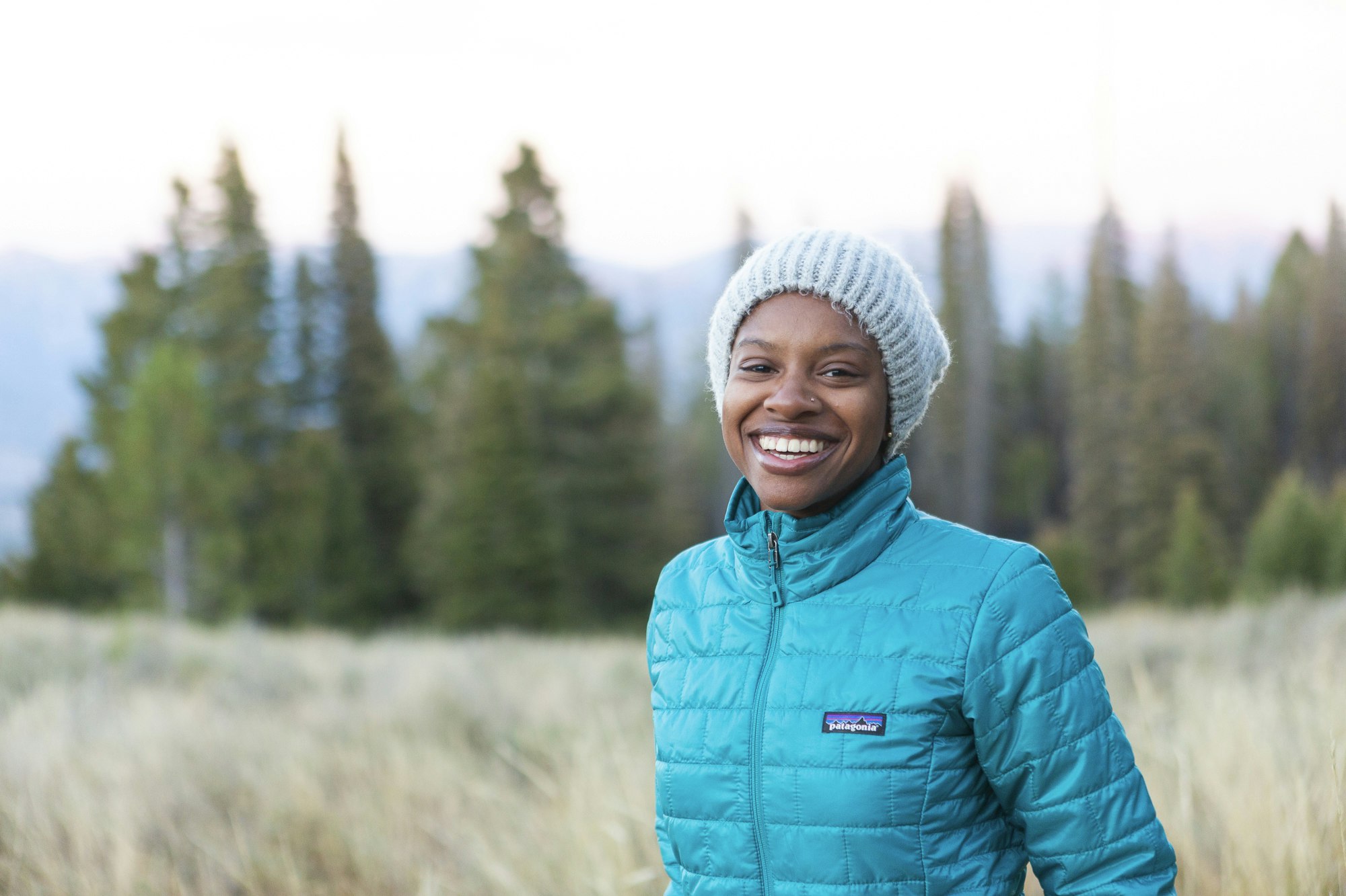 Diamon Clark smiling in the outdoors