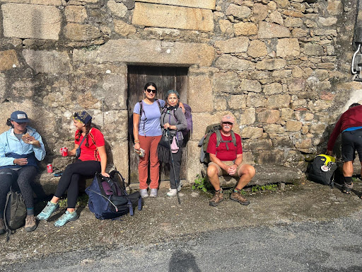 Karla Amador and her mother during a thru hike of the Camino. 