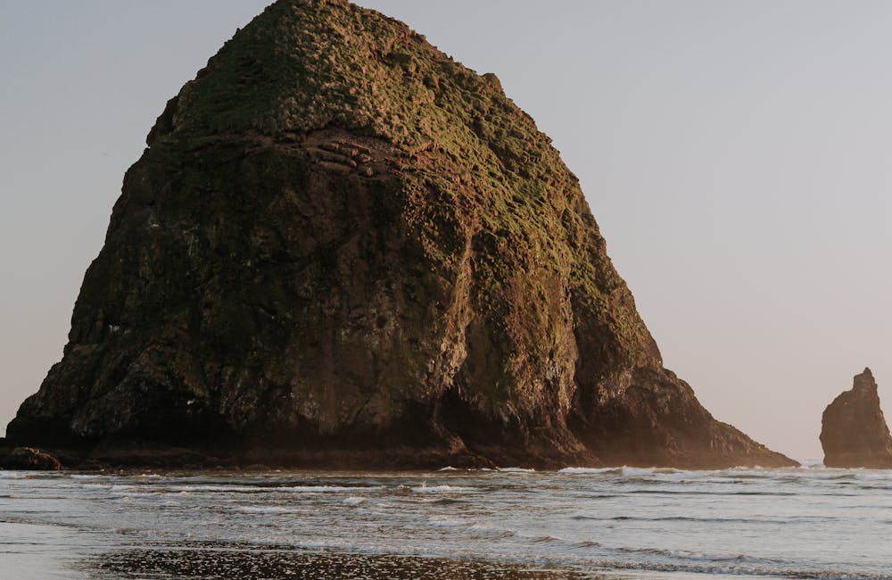 Haystack Rock at off the Oregon Coast